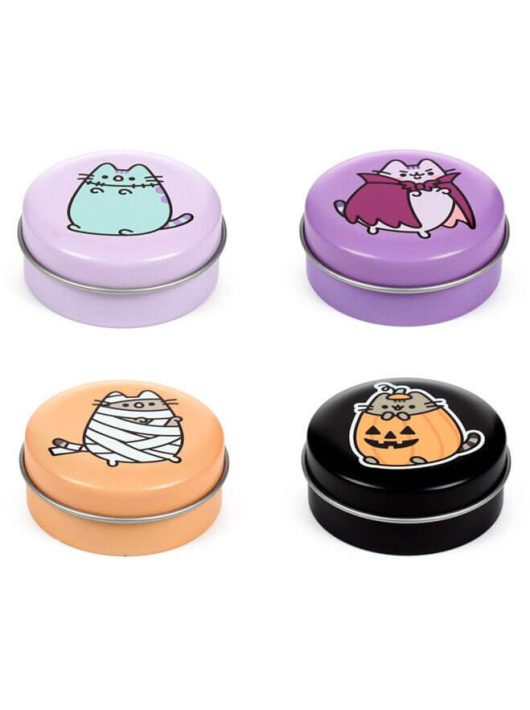 Pusheen cicás ajakbalzsam tégelyben, Halloweeni Pusheen Macska, 4 féle
