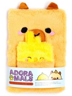   Kapibara napló csibés mini notesszel, A/5, vonalas, plüss borítóval