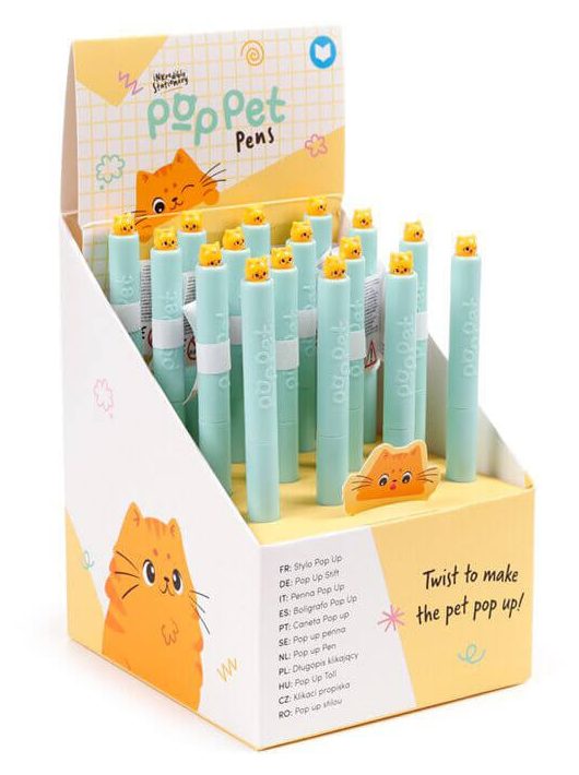 Cicás toll kiugró figurával, Édes Állatok - Bean & Társai macskák