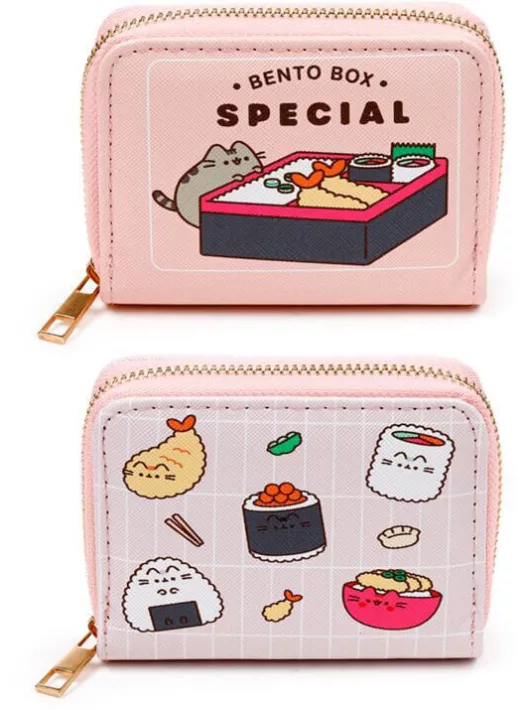 Pusheen cicás pénztárca, 9x11x2,5cm, Sushi Club, kétféle