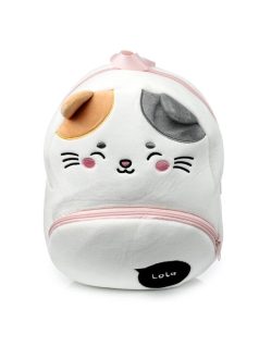 Cicás hátizsák, ovis, 30x24x14cm, plüss, Lola