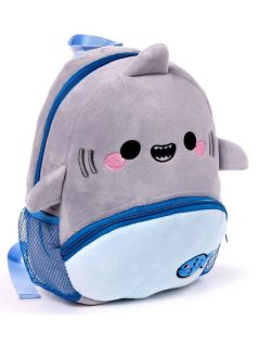 Cápás hátizsák, ovis, 30x25x14cm, plüss, Archie