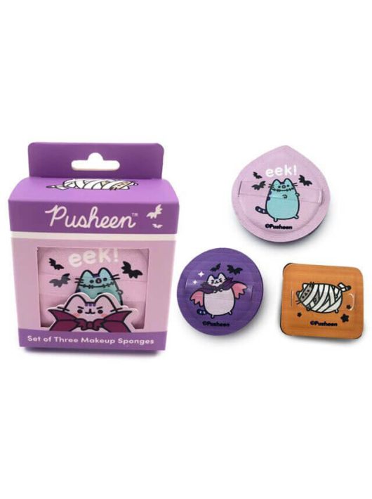 Pusheen cicás sminkszivacs, 3 db/szett, Halloweeni Pusheen macska