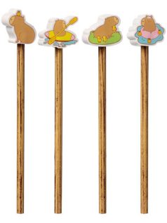   Kapibara grafitceruza forma radírral, 1 db, többféle változat