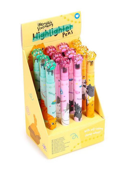 2 az 1-ben szövegkiemelő és gurulós nyomda, Beans & Társai macskák