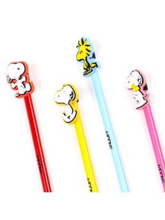   Snoopy ceruza PVC figurával, Snoopy & Woodstock, Peanuts, többféle