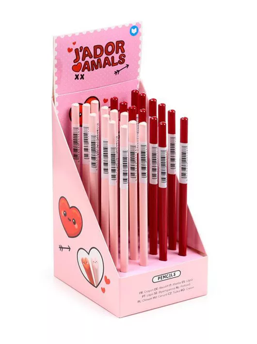 Szív formájú grafitceruza, kétféle