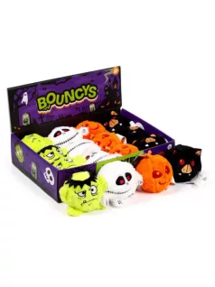   Pattogó plüss labda, halloweeni figurák, kísérteties Spooky, többféle
