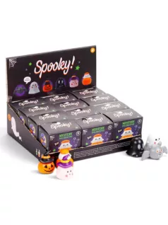   Halloweeni zsákbamacska felhúzhatós játék, kísérteties Spooky, 6 féle változat