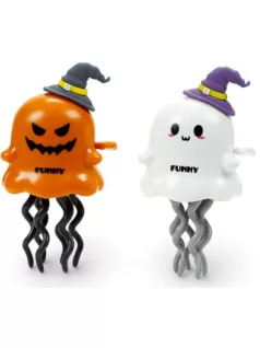   Halloweeni felhúzhatós táncoló játék, szellem, kísérteties Spooky, kétféle változat