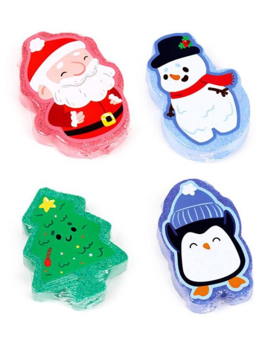 Karácsonyi fürdőbomba, karácsonyi csapat, többféle illatban, 1 db