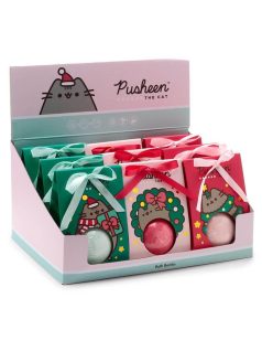   Pusheen cicás fürdőbomba, karácsonyi, többféle illatban, 1 db