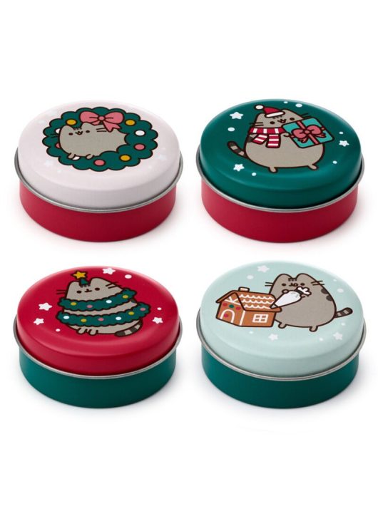 Pusheen cicás ajakbalzsam tégelyben, karácsonyi, 4 féle, XLIP150