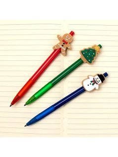 Örökíró ceruza, karácsonyi figurák, többféle