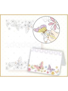   Színezhető csillámos meghívó, üdvözlőlap 4 db/szett, születésnap