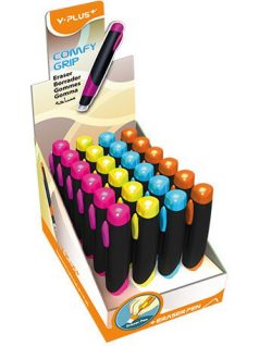   Radírstift, tolóbetétes radír, Y-Plus COMFY GRIP, többféle színben