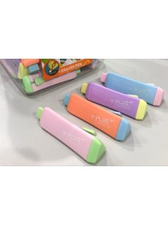   Radírstift, tolóbetétes radír, Y-Plus Candy, pasztel, többféle színben