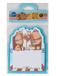   Kapibara öntapadós jegyzettömb, 70x90mm, 30 lapos, többféle mintával