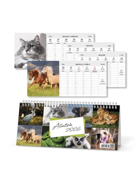 Asztali naptár, Állatok 2026