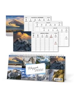 Asztali naptár, Hegyek 2026