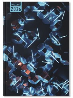 Period Neon határidőnapló, B/6, heti, 2026, Ice