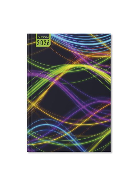 Period Neon határidőnapló, B/6, heti, 2026, Waves