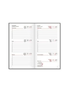   Period Basic zsebnaptár, álló, heti, 9x16,5cm, 2026, Wildflowers