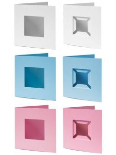   Díszkártya 13x13 cm, kis alaplaphoz, többféle szín és változat