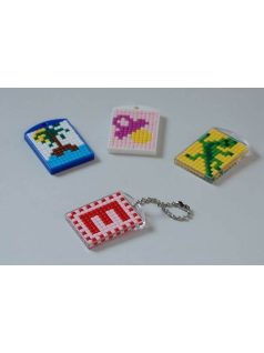 Kulcstartó alaplap pixelhez, 3x4cm, többféle színben