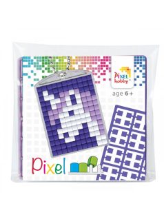   Pixel kulcstartókészítő szett 1 kulcstartó alaplappal, 3 színnel, unikornis