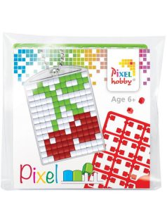   Pixel kulcstartókészítő szett 1 kulcstartó alaplappal, 3 színnel, cseresznye