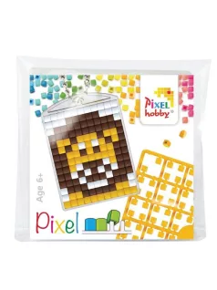   Pixel kulcstartókészítő szett 1 kulcstartó alaplappal, 3 színnel, oroszlán