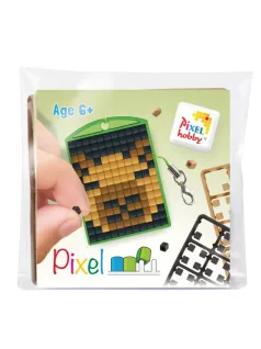  Pixel kulcstartókészítő szett 1 kulcstartó alaplappal, 3 színnel, kapibara (23160)