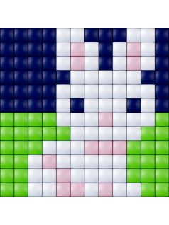   Pixel XL szett 1 kis alaplappal, 4 XL színnel, mintával, nyuszi