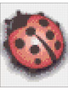 Pixel szett 1 normál alaplappal, színekkel, katica