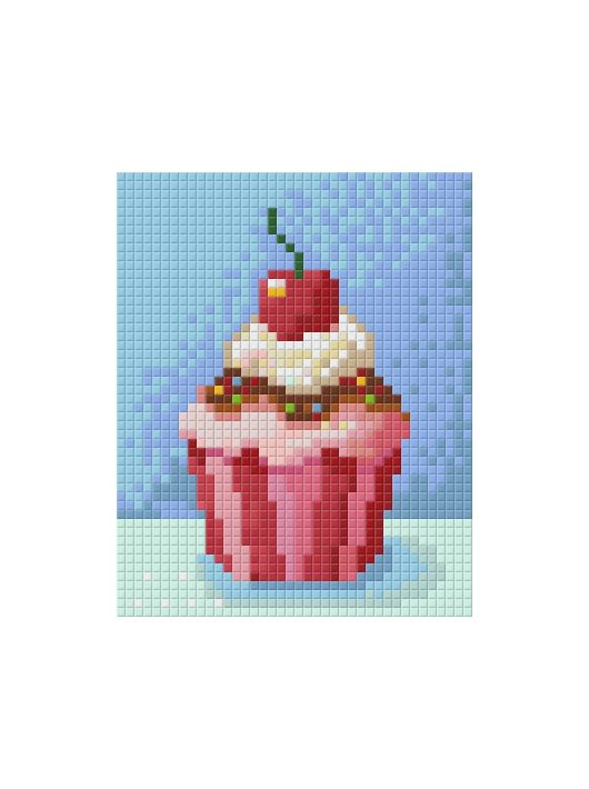 Pixel szett 1 normál alaplappal, színekkel, muffin