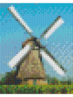 Pixel szett 1 normál alaplappal, színekkel, malom