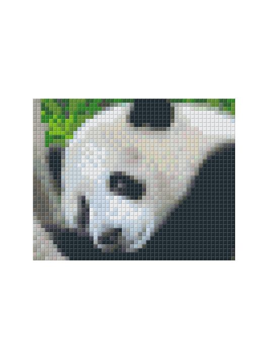 Pixel szett 1 normál alaplappal, színekkel, panda, (801308)