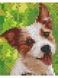 Pixel szett 1 normál alaplappal, színekkel, kutya, 801320