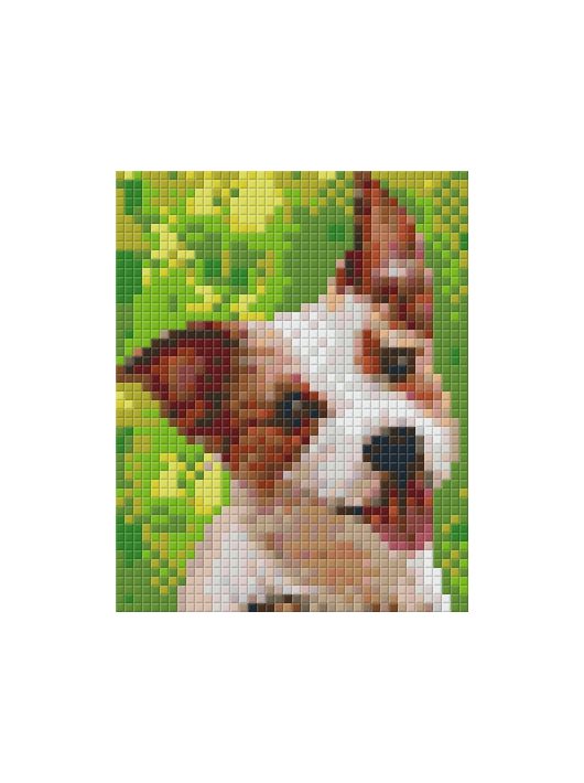 Pixel szett 1 normál alaplappal, színekkel, kutya, 801320
