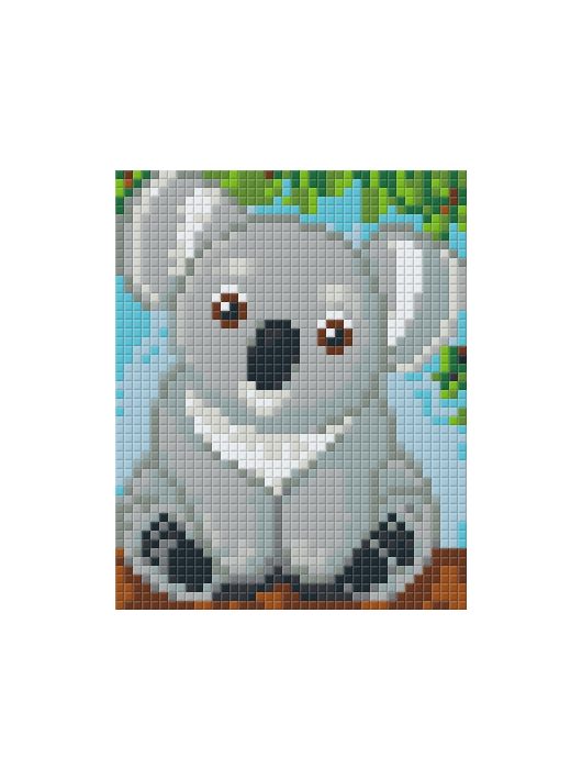 Pixel szett 1 normál alaplappal, színekkel, koala