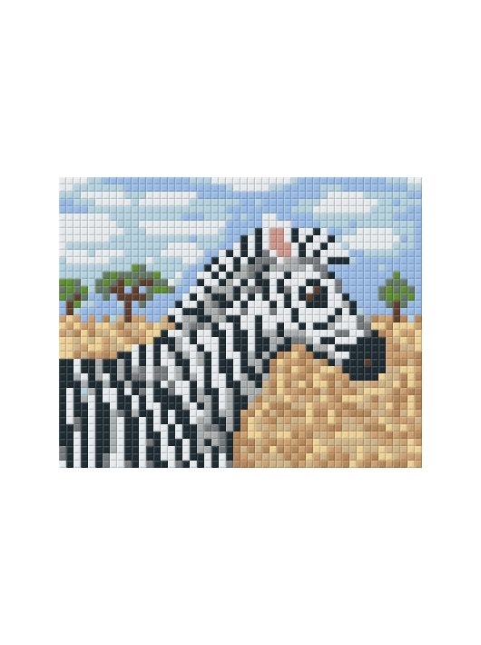 Pixel szett 1 normál alaplappal, színekkel, zebra