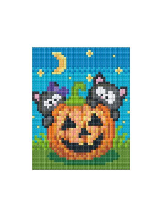 Pixel szett 1 normál alaplappal, színekkel, halloween