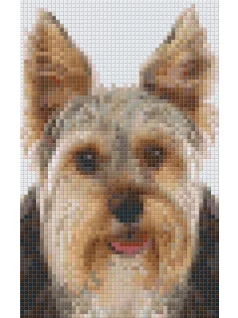 Pixel szett 2 normál alaplappal, színekkel, kutya