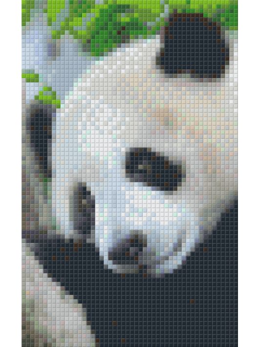 Pixel szett 2 normál alaplappal, színekkel, panda