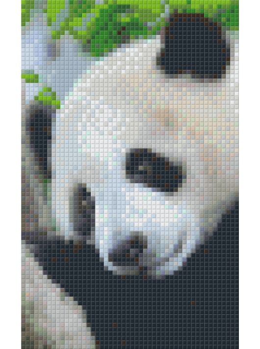 Pixel szett 2 normál alaplappal, színekkel, panda