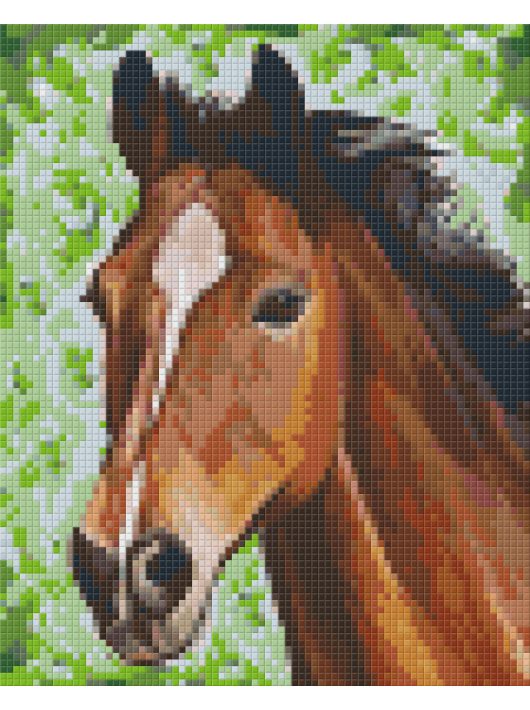 Pixel szett 4 normál alaplappal, színekkel, ló