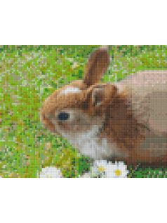   Pixel szett 4 normál alaplappal, színekkel, nyuszi (804434)