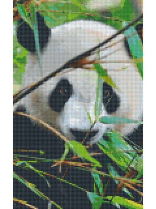 Pixel szett 8 normál alaplappal, színekkel, panda