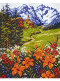 Pixel szett 9 normál alaplappal, színekkel, hegyvidék